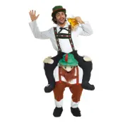 Skäggig Bavarian Piggyback Maskeraddräkt
