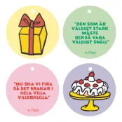 Hängetiketter Pippi Långstrump - 20-pack