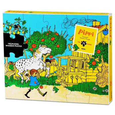 Pippi Träpussel 20 bitar - Pippi -  Leksaksaffären