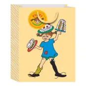 Presentpåse Pippi Långstrump Mellan - Gul