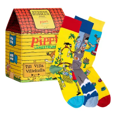Strumpor Pippi Långstrump™ Villa Villekulla Presentbox - 41-46