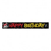 Banderoll Happy Birthday Piratkalas