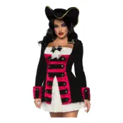 Charmig Piratkapten Dam Maskeraddräkt - Medium