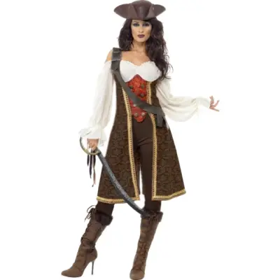 De Sju Haven Pirat Maskeraddräkt L