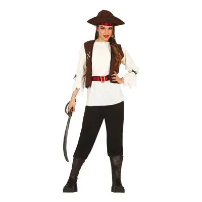 De Sju Haven Pirat Teen Maskeraddräkt - One size