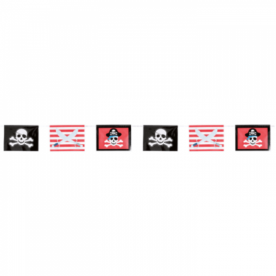 Flaggbanderoll pirat 360 cm