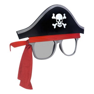 Glasögon med Pirathatt - One size