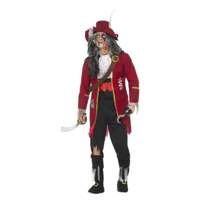 Kapten Krok Zombie Maskeraddräkt - Medium