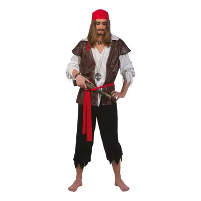 Karibisk Pirat Maskeraddräkt - One size