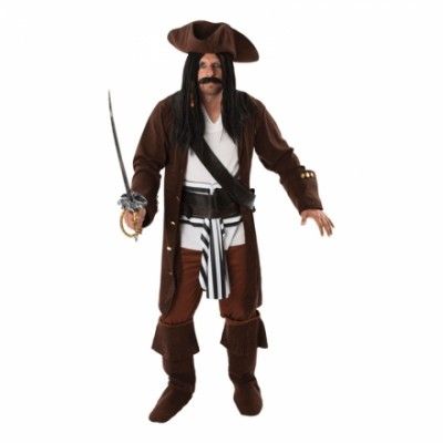 Manlig Pirat Maskeraddräkt - Standard