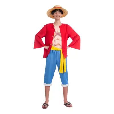 One Piece Luffy Maskeraddräkt - Medium