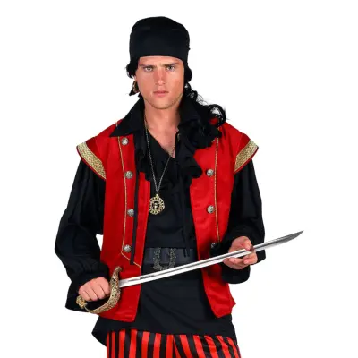 Pirat Black Beard Deluxe Maskeraddräkt - XX-Large