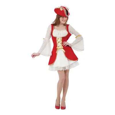 Pirat i Rött Maskeraddräkt