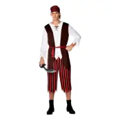 Pirat Klassisk Maskeraddräkt - X-Large