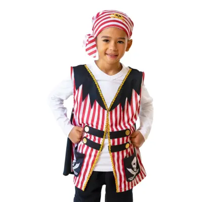 Pirat Maskeradset för Barn - Small