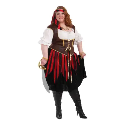 Piratdam Plus-size Maskeraddräkt - Plus size