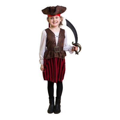 Piratflicka Barn Maskeraddräkt - Small