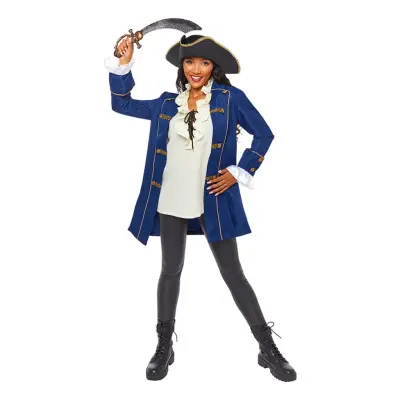 Piratkappa Blå - Medium/Large