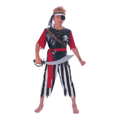 Piratkung Barn Maskeraddräkt - Large