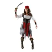 Piratkvinna Maskeraddräkt - X-Large