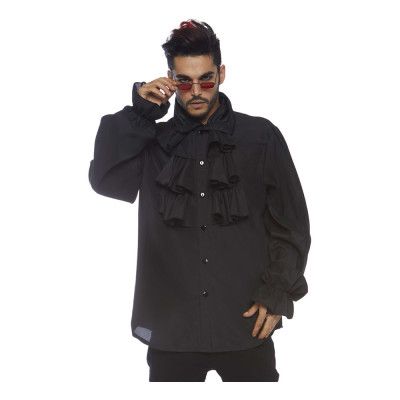 Piratskjorta Herr Svart - Medium