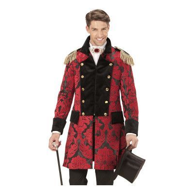 Jacquard Röd Paradkappa - X-Large