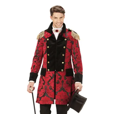 Jacquard Röd Paradkappa - Small