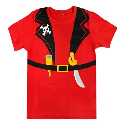 T-shirt Pirat för Barn - X-Large
