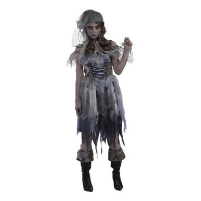 Zombie Pirat Dam Maskeraddräkt - One size