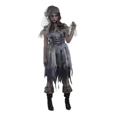 Zombie Pirat Dam Maskeraddräkt - One size