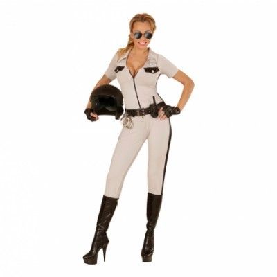 Amerikansk MC-Polis Maskeraddräkt - Small