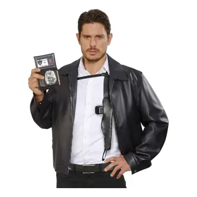 Axelhölster med Pistol Svart/Orange