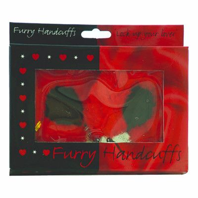 Handbojor med Fluff Röd