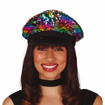 Paljettkeps Multi - One size