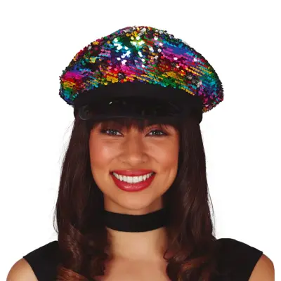 Paljettkeps Multi - One size