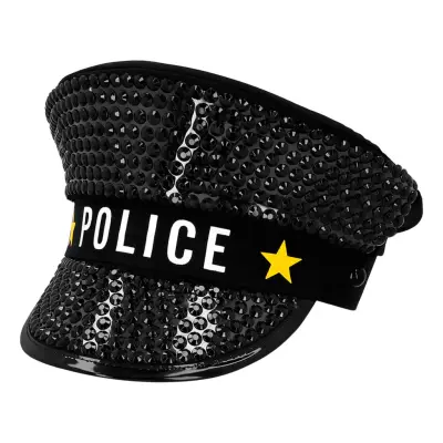 Paljettkeps Polis Sparkle - One size