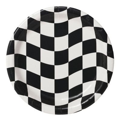 Papperstallrikar Racing Stripes - 8-pack