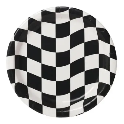 Papperstallrikar Racing Stripes - 8-pack