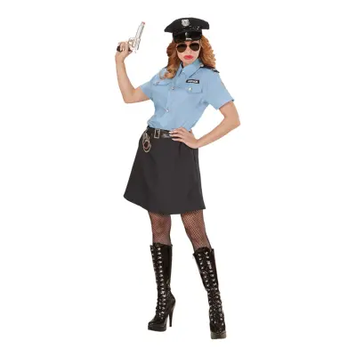 Polisofficer Dam Maskeraddräkt - X-Small