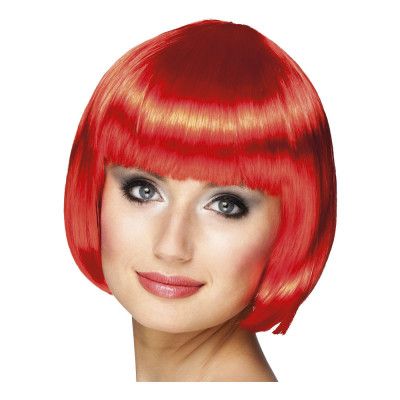 Cabaret Röd Peruk - One size