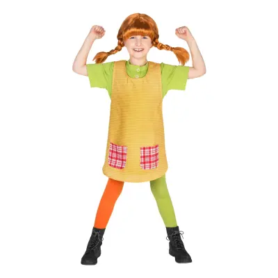 Pippi Långstrump Barn Maskeraddräkt - XX-Large