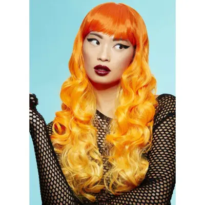 Psychedelic Sunrise™ Siren™ Peruk Orange
