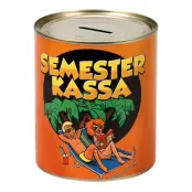 Plåtsparbössa Semesterkassa