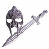 Gladiator, svärd och mask