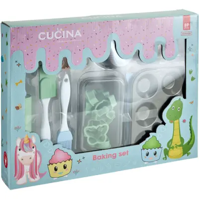 Bakset för barn 55 delar - La Cucina -  Leksaksaffären