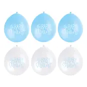 Ballonger Baby Shower Blå - 6-pack