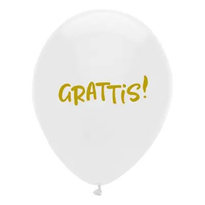 Ballonger Grattis - 6-pack