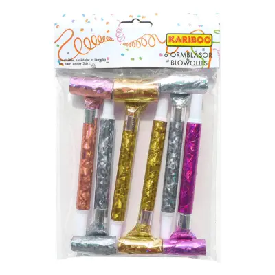 Blåsormar Hologram Flerfärgade - 6-pack