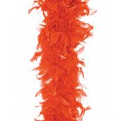 Orange Fjäderboa 180 cm