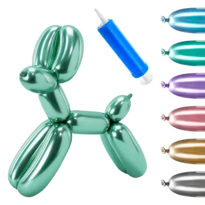 Figurballonger Krom Mix Kit - 30-pack